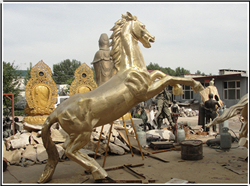 公園立式銅馬 公園立式銅馬