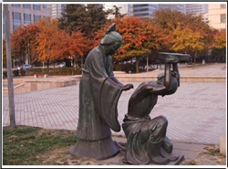 精忠報國校園人物雕塑 精忠報國校園人物雕塑