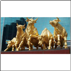 公司門(mén)口銅牛雕塑