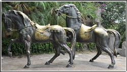 園林銅馬雕塑 園林銅馬雕塑