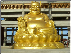 大型鎏金彌勒佛雕塑 大型鎏金彌勒佛雕塑