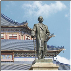 孫中山人物銅雕塑 孫中山人物銅雕塑