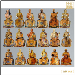 景區(qū)十八羅漢銅雕塑 景區(qū)十八羅漢銅雕塑