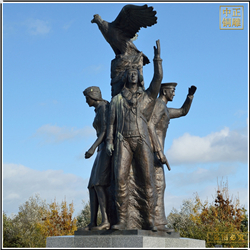 城市廣場園林現(xiàn)代人物雕塑鑄造 城市廣場園林現(xiàn)代人物雕塑鑄造
