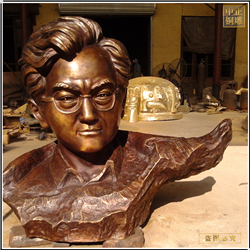 施光南人物銅雕塑鑄造 施光南人物銅雕塑鑄造