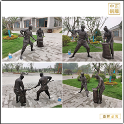 室外園區(qū)人物雕塑鑄造 室外園區(qū)人物雕塑鑄造