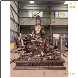 銅文殊普賢佛像 銅文殊普賢佛像