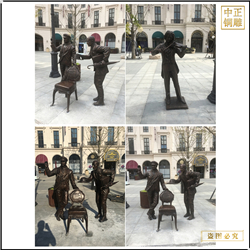 室外音樂(lè)人物雕塑鑄造 室外音樂(lè)人物雕塑鑄造