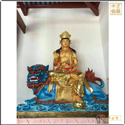 大型文殊普賢銅佛像 大型文殊普賢銅佛像