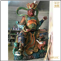 純銅四大天王雕塑 純銅四大天王雕塑