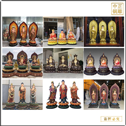 各種樣式西方三圣銅像 各種樣式西方三圣銅像