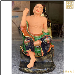 純銅彩繪十八羅漢佛像 純銅彩繪十八羅漢佛像