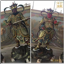 廠家批發(fā)銅雕四大天王佛像 廠家批發(fā)銅雕四大天王佛像