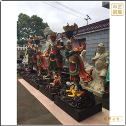 1米鑄銅四大天王佛像鑄造廠 1米鑄銅四大天王佛像鑄造廠