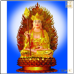坐像地藏王菩薩銅佛像 坐像地藏王菩薩銅佛像