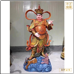 彩繪坐像四大天王佛像制作 彩繪坐像四大天王佛像制作