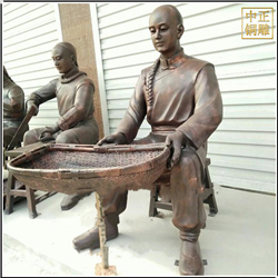 鑄銅中醫(yī)文化雕塑