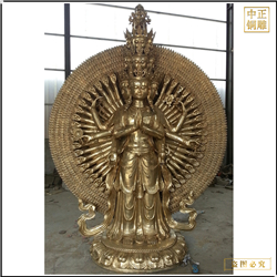 站像千手觀音菩薩像鑄造 站像千手觀音菩薩像鑄造