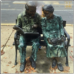 園林情侶坐像雕塑 園林情侶坐像雕塑