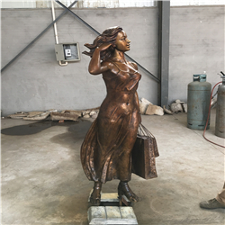 逛街的一家三口銅雕 逛街的一家三口銅雕